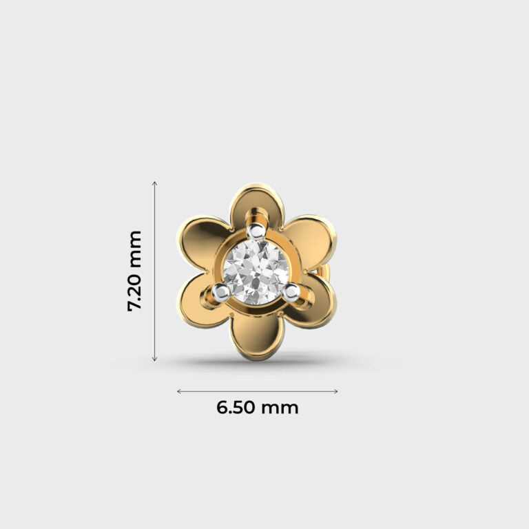 Dainty Blossom Diamond Nosepin