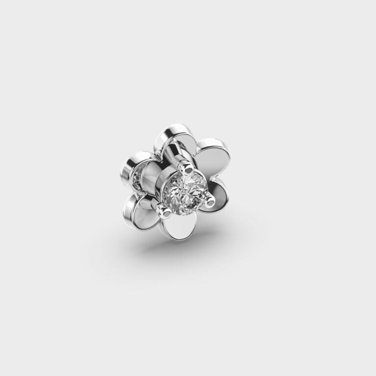 Dainty Blossom Diamond Nosepin