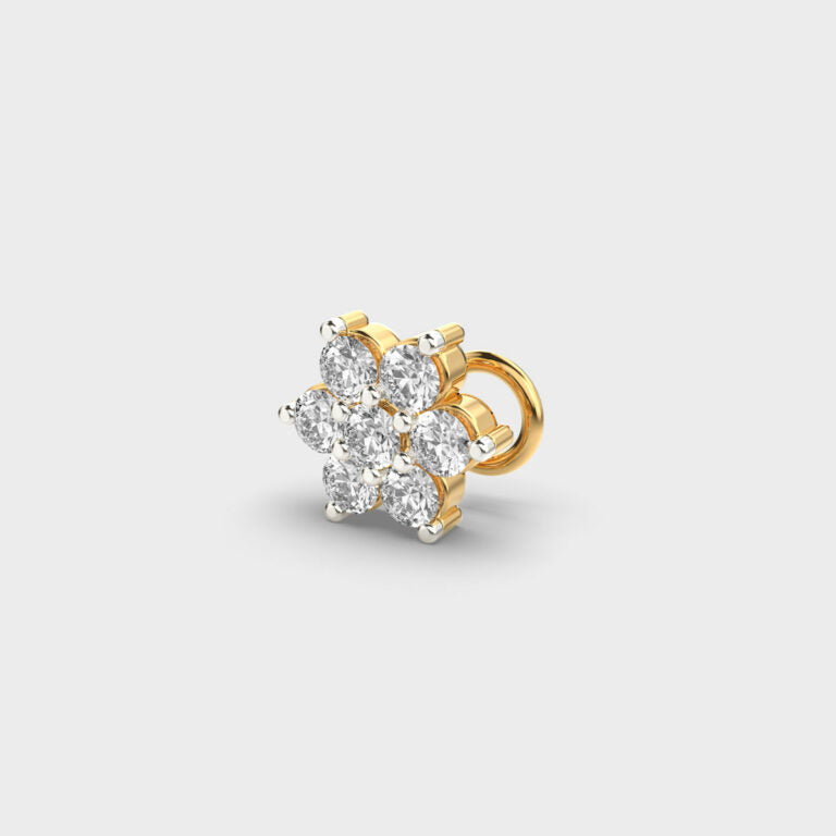 Splendid Floret Diamond Nosepin