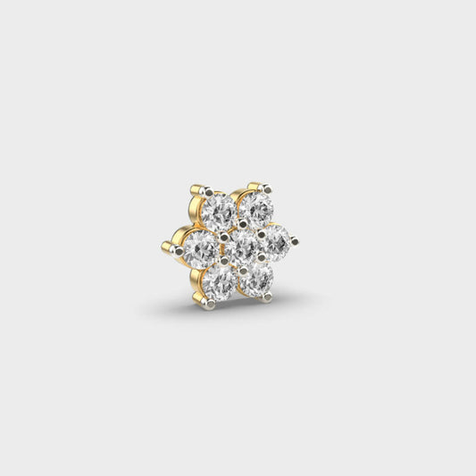 Splendid Floret Diamond Nosepin