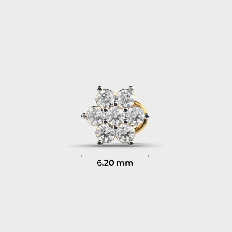 Splendid Floret Diamond Nosepin