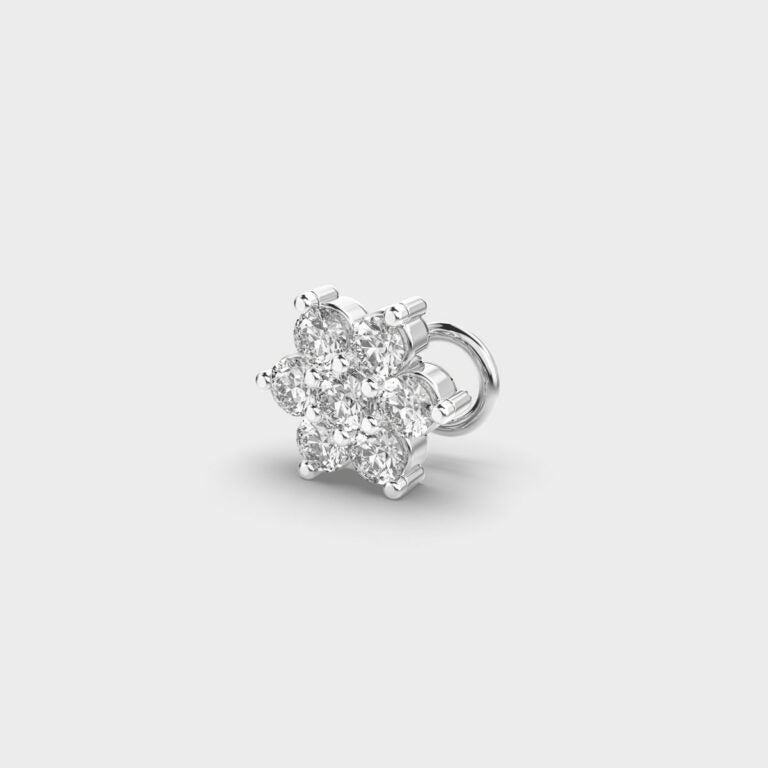 Splendid Floret Diamond Nosepin
