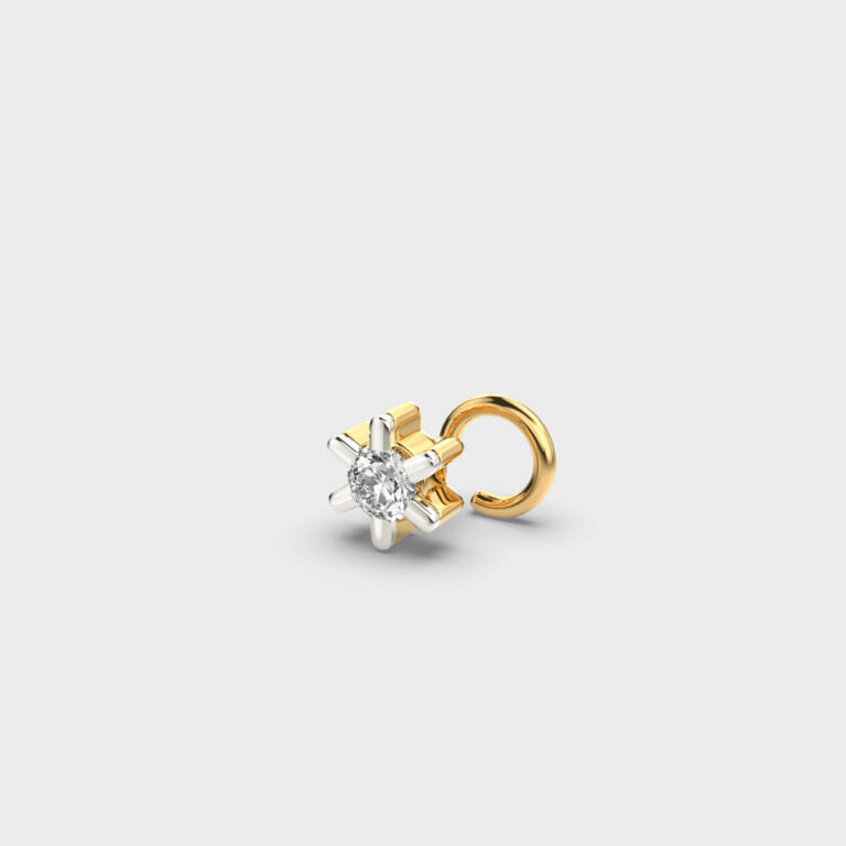 Simplistic Love Diamond Nosepin