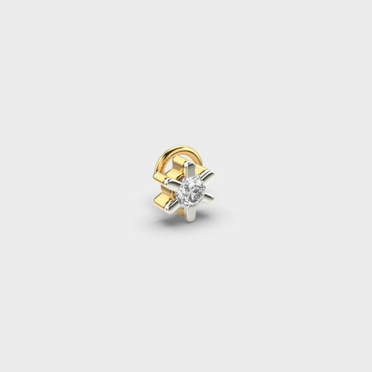 Simplistic Love Diamond Nosepin