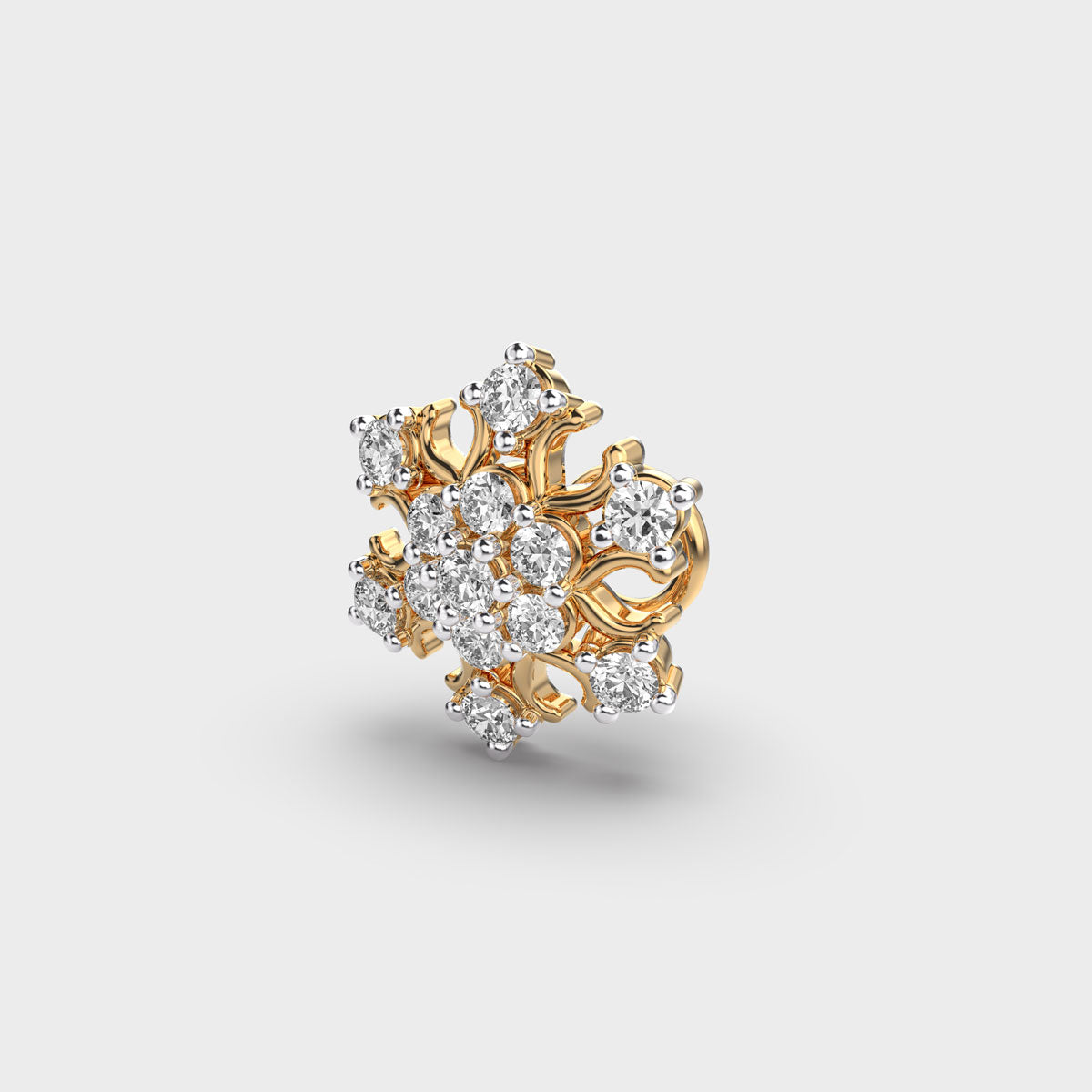 Enticing Snowflake Diamond Nosepin