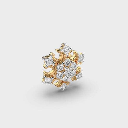 Enticing Snowflake Diamond Nosepin