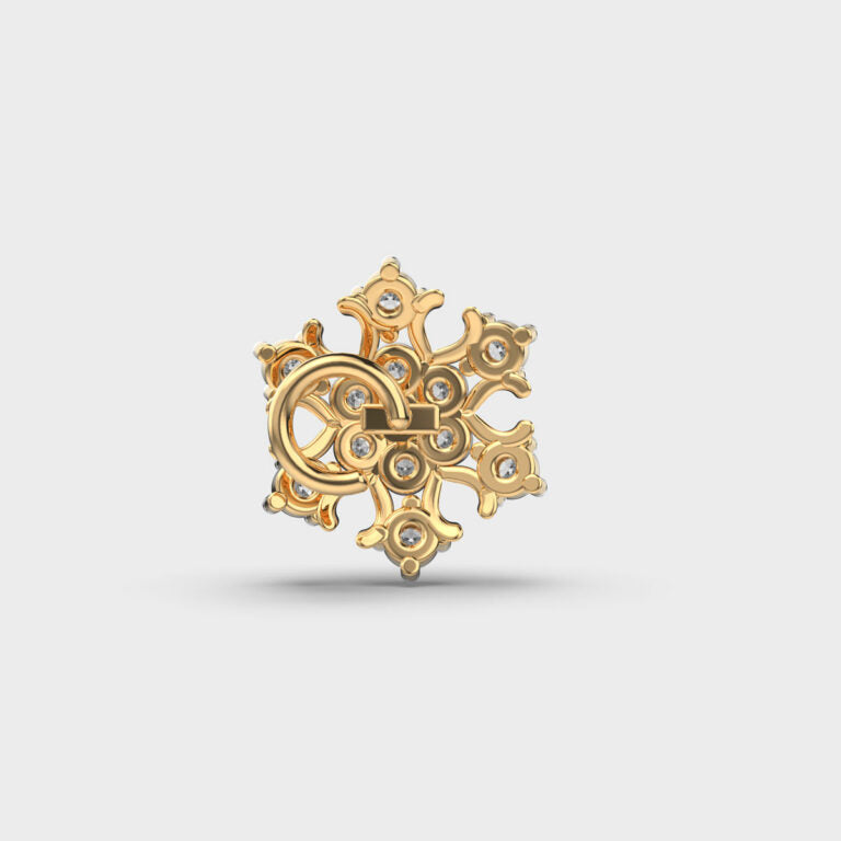 Enticing Snowflake Diamond Nosepin