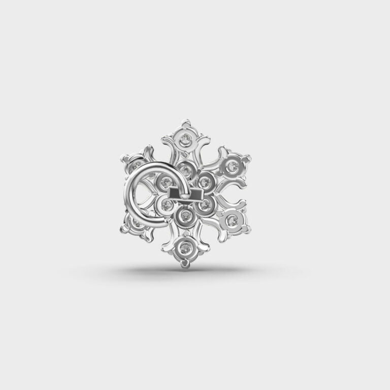 Enticing Snowflake Diamond Nosepin