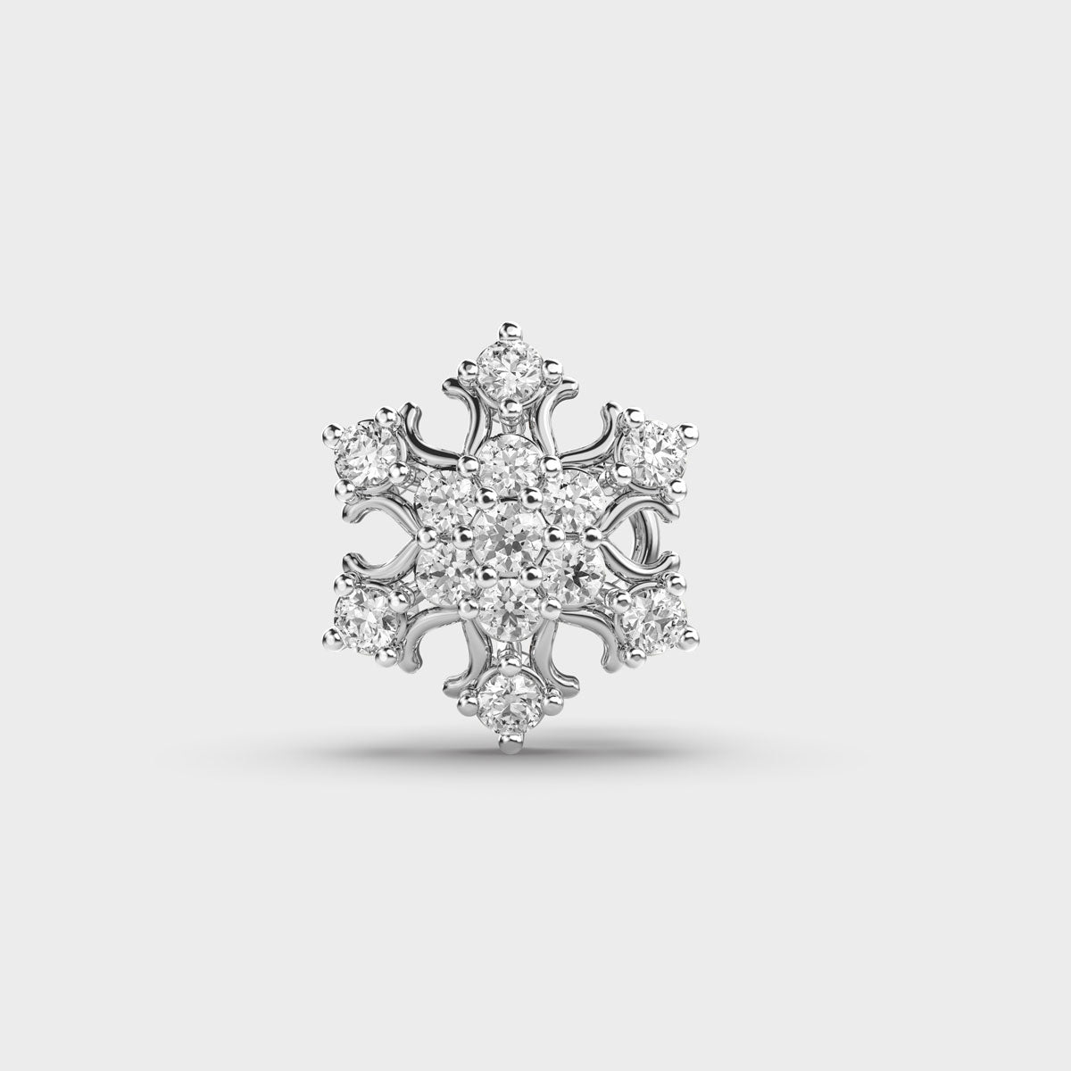 Enticing Snowflake Diamond Nosepin