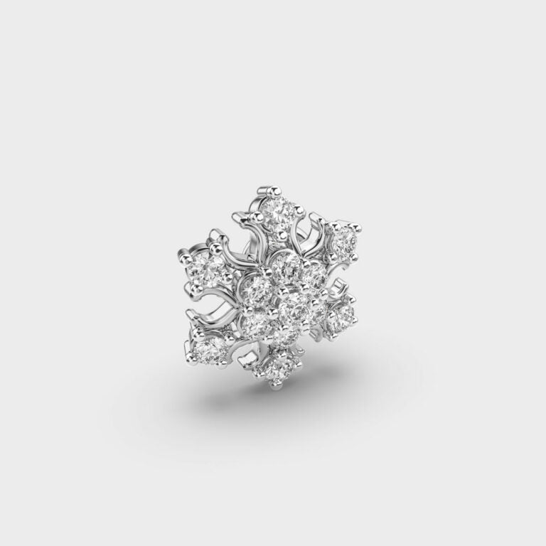 Enticing Snowflake Diamond Nosepin