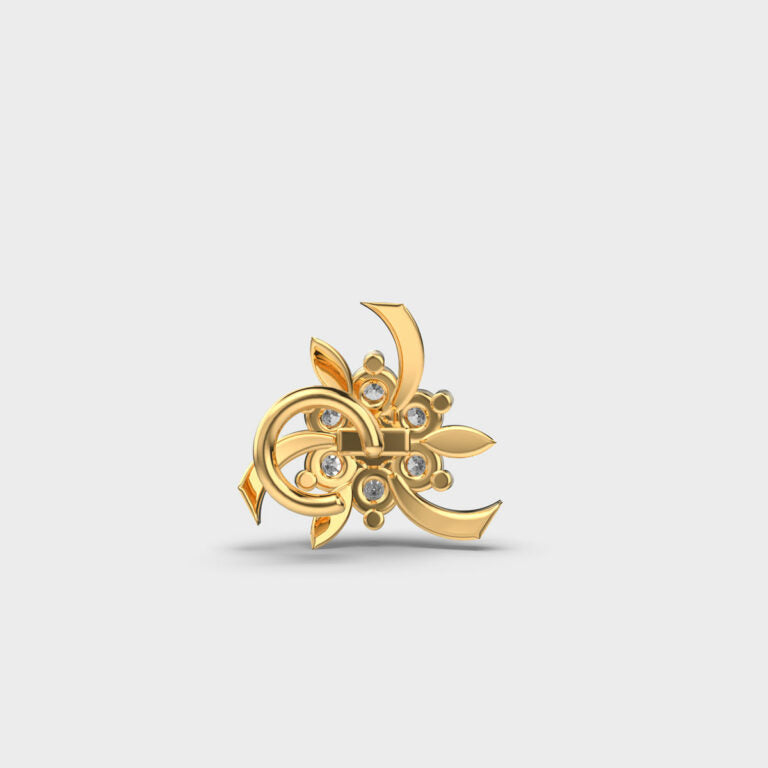 Flaring Posy Diamond Nosepin