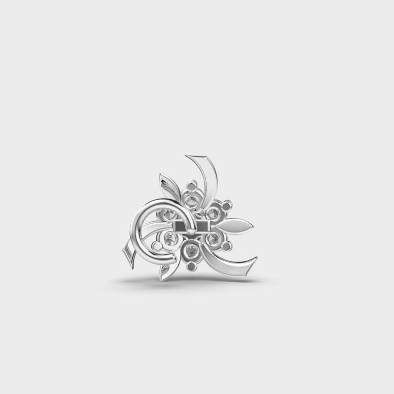 Flaring Posy Diamond Nosepin