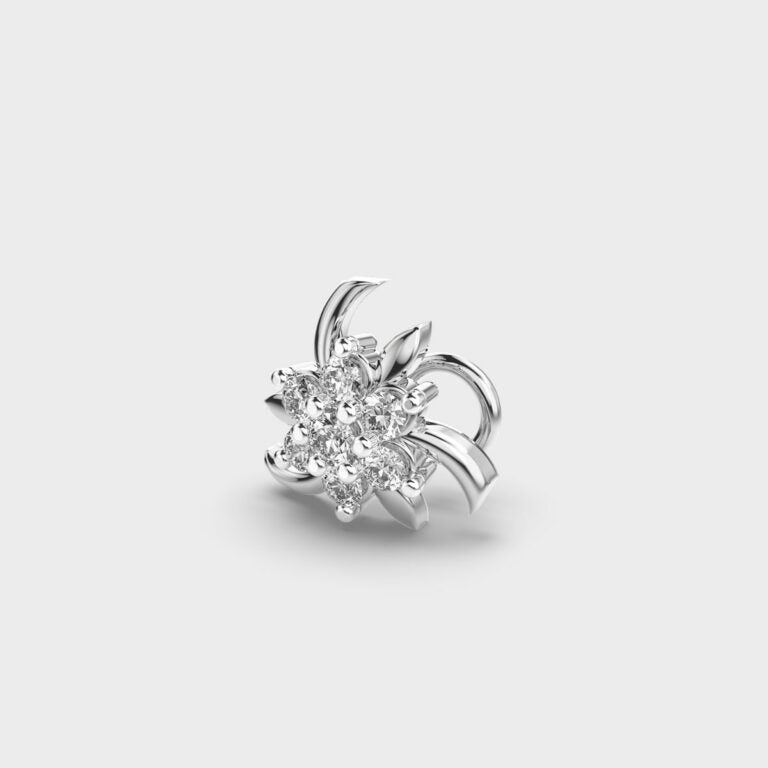 Flaring Posy Diamond Nosepin