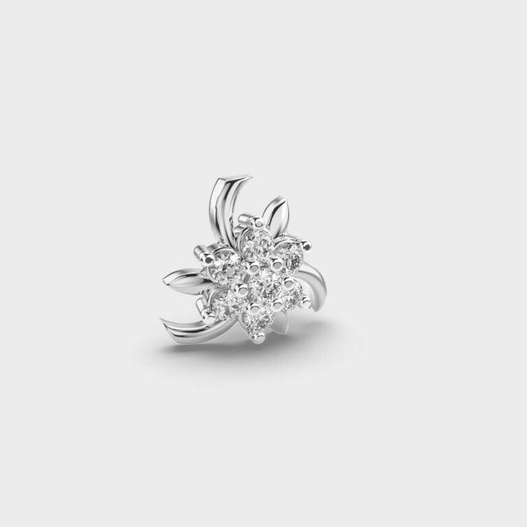 Flaring Posy Diamond Nosepin