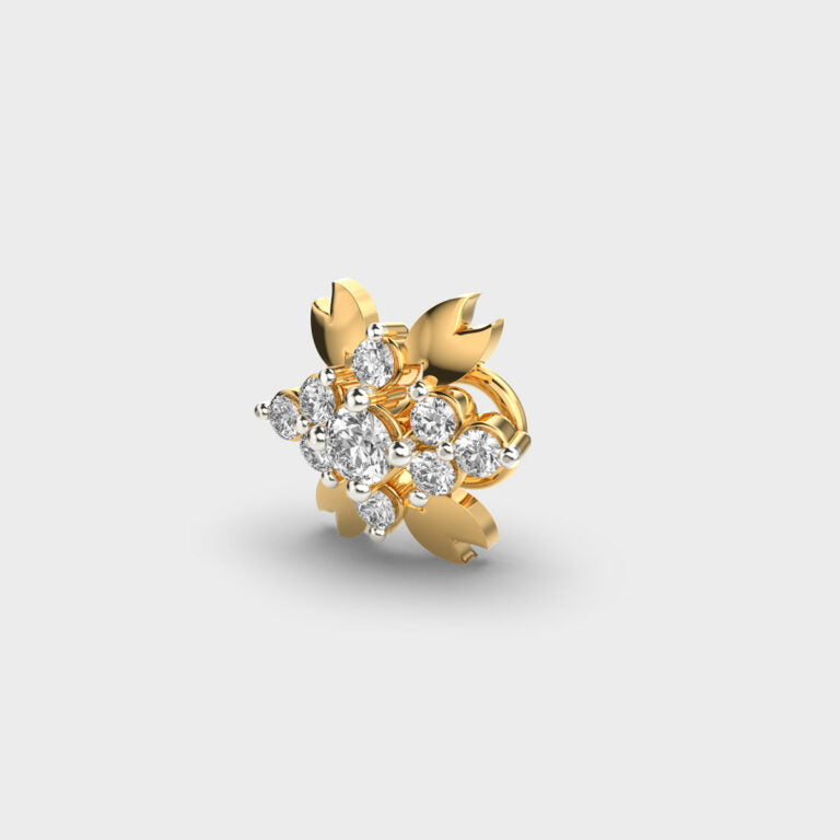 Leafy Magic Diamond Nosepin