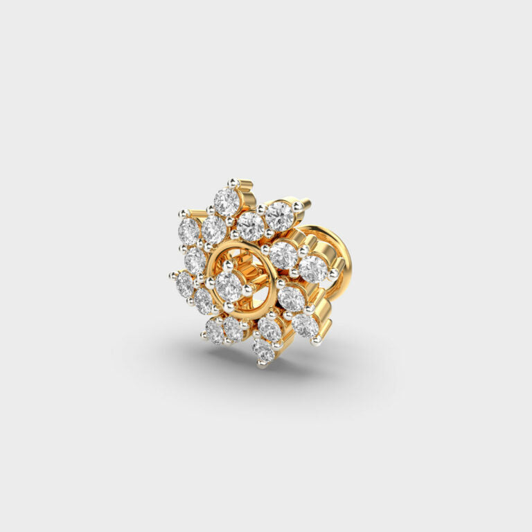 Blossom Twister Diamond Nosepin