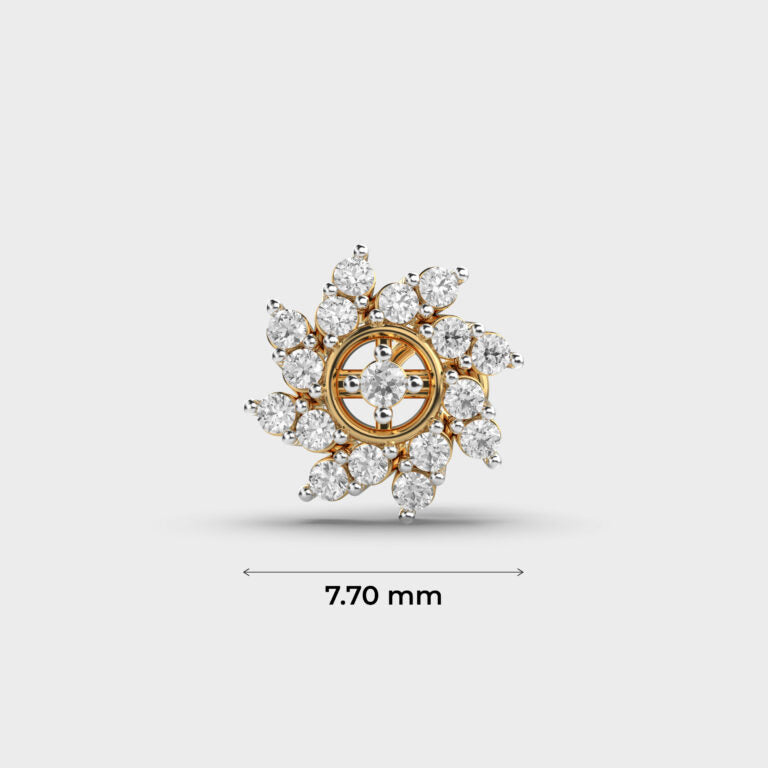 Blossom Twister Diamond Nosepin