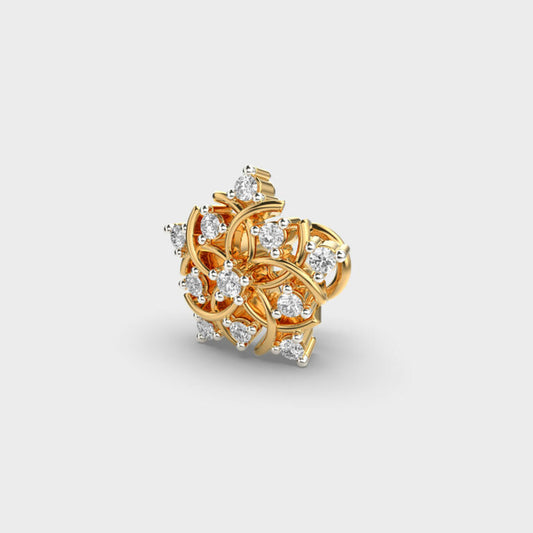 Celestial Weave Diamond Nosepin