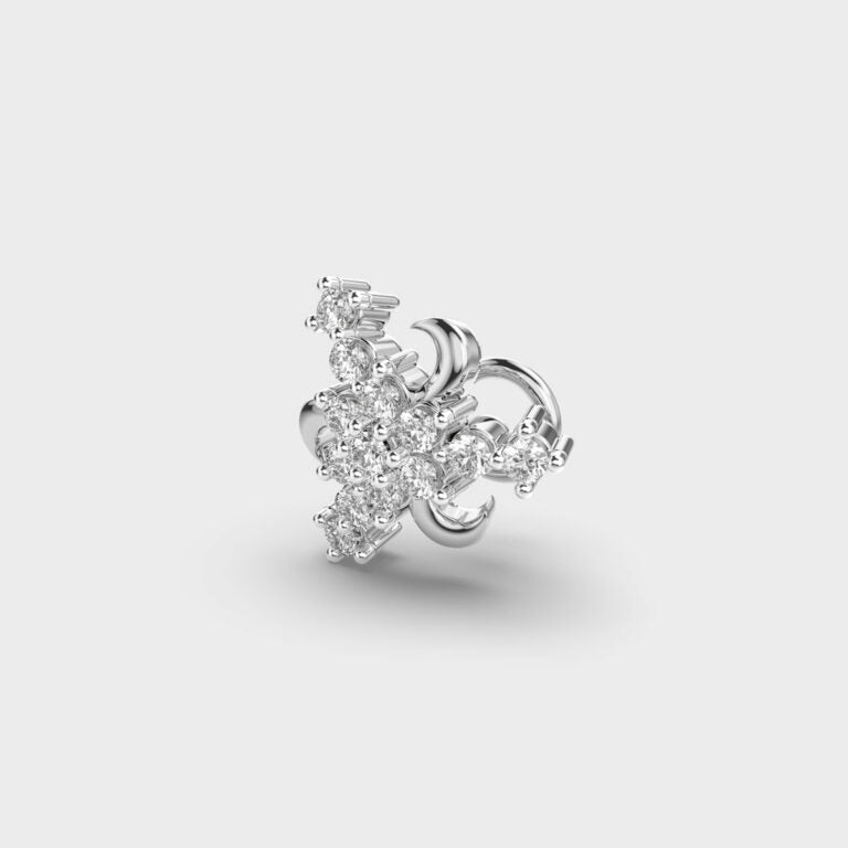 Starry Edges Diamond Nosepin