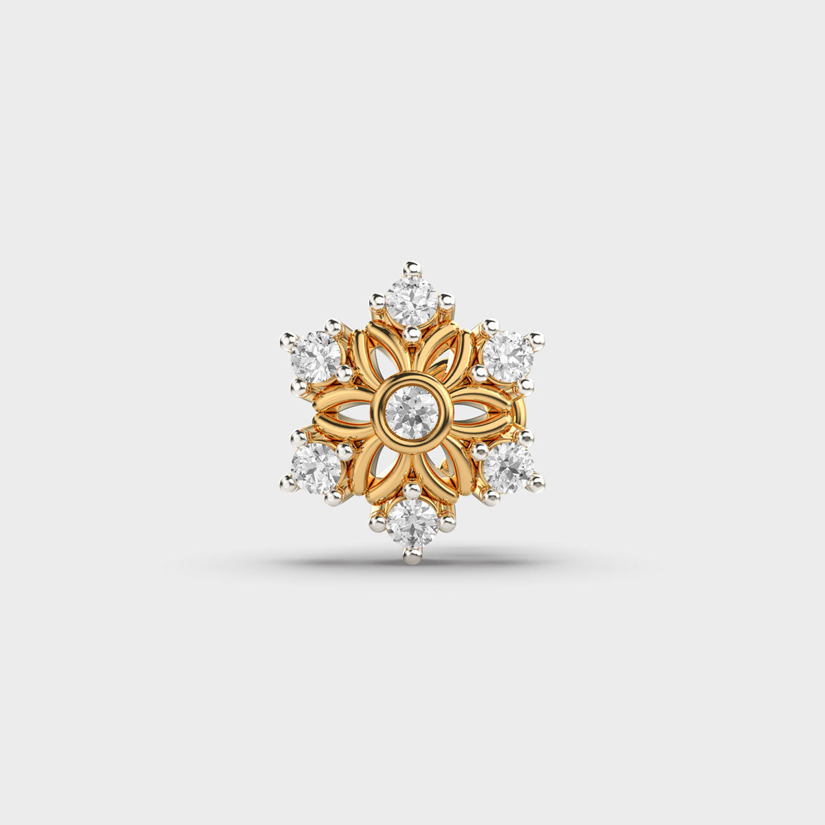 Mesmerizing Floret Diamond Nosepin