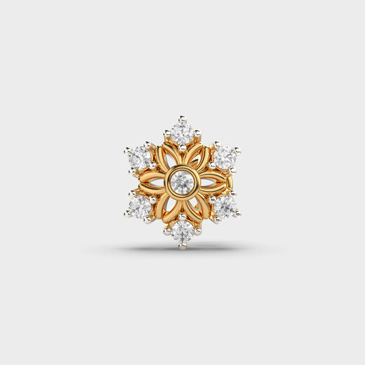Mesmerizing Floret Diamond Nosepin