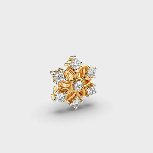 Mesmerizing Floret Diamond Nosepin