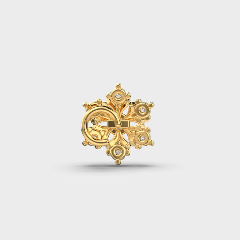 Mesmerizing Floret Diamond Nosepin