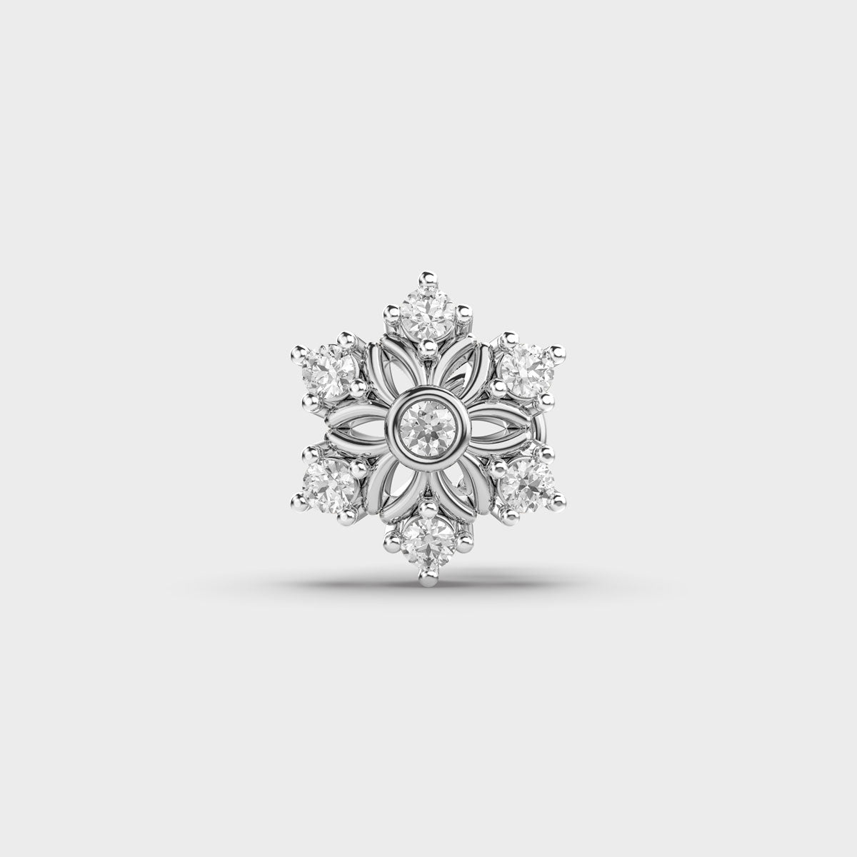 Mesmerizing Floret Diamond Nosepin