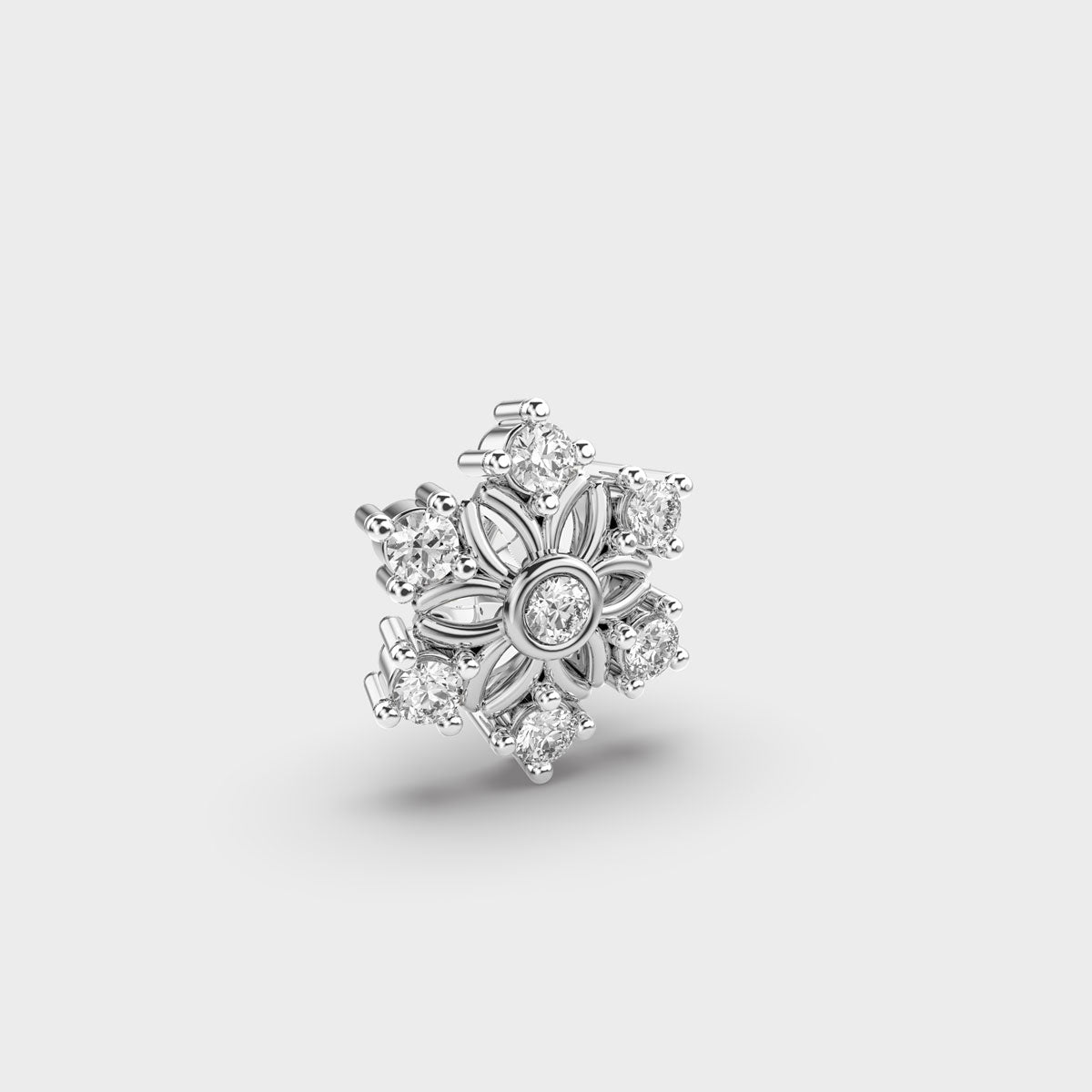 Mesmerizing Floret Diamond Nosepin