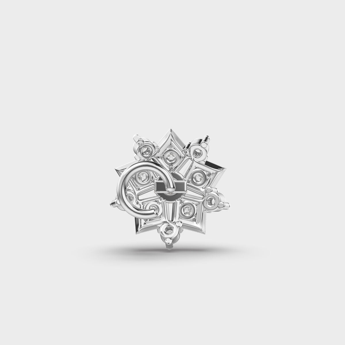 Balanced Star Diamond Nosepin