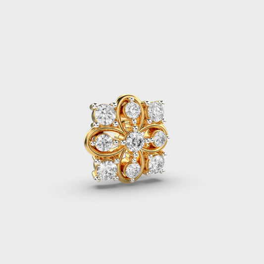 Kaleidoscope Whirl Diamond Nosepin