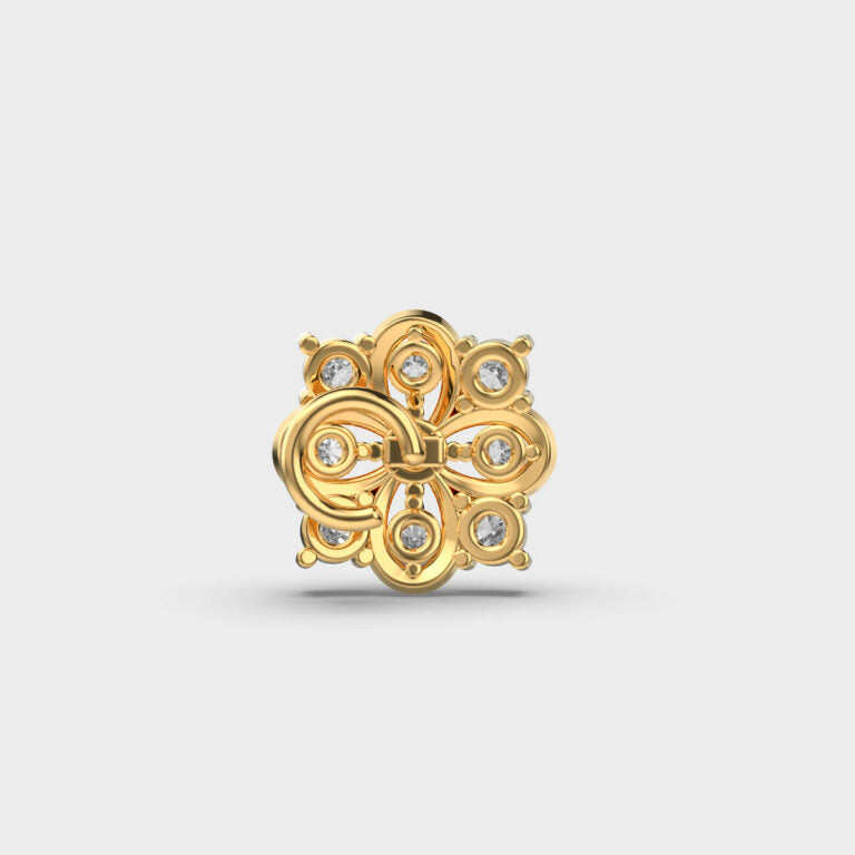 Kaleidoscope Whirl Diamond Nosepin