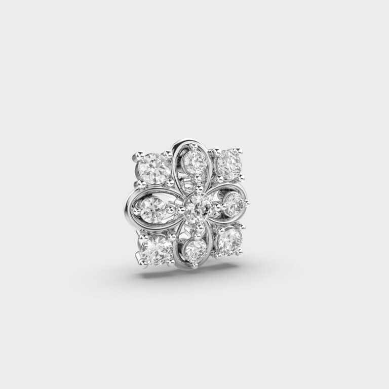 Kaleidoscope Whirl Diamond Nosepin