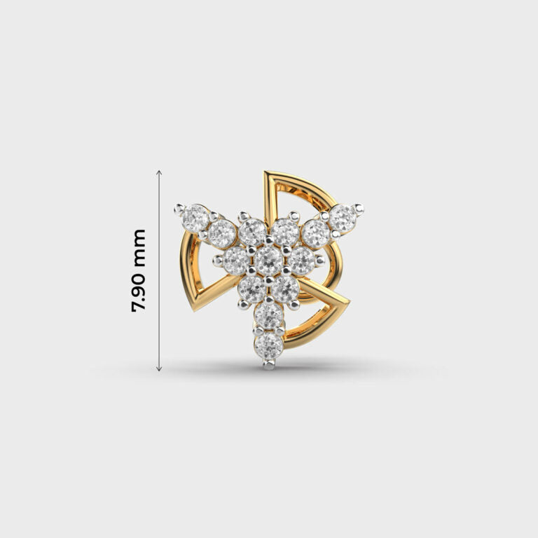Glamorous Aztec Diamond Nosepin