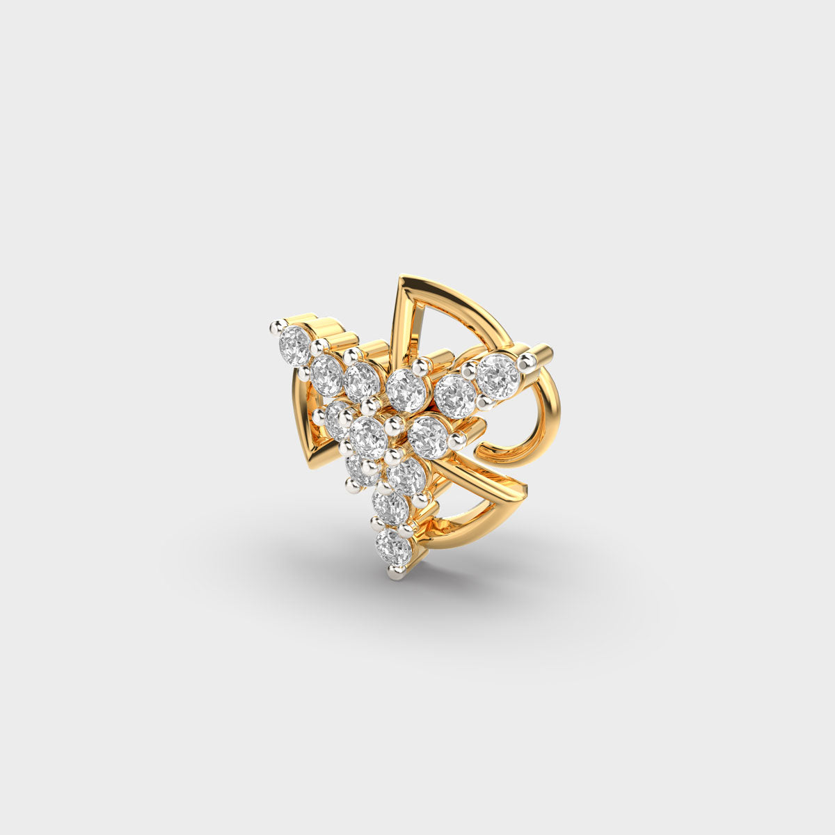 Glamorous Aztec Diamond Nosepin
