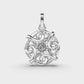 Twirling Tales Diamond Pendant (Without Chain)