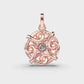 Twirling Tales Diamond Pendant (Without Chain)