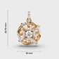 Twirling Tales Diamond Pendant (Without Chain)