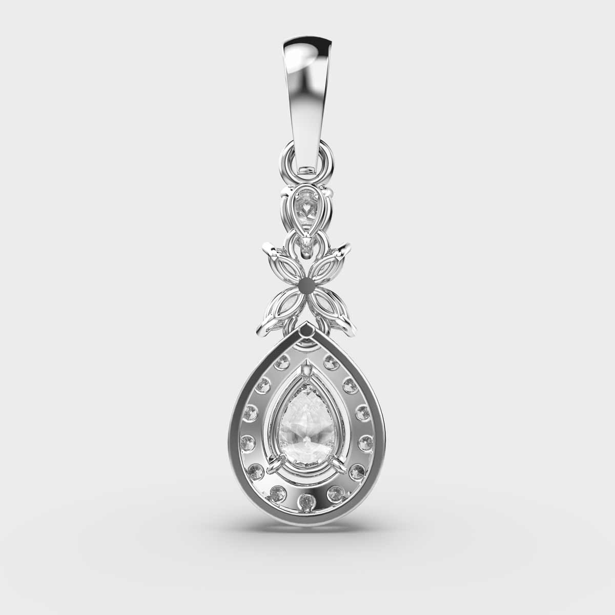 Alluring Diamond Drop Pendant (Without Chain)