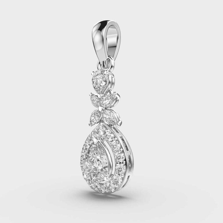 Alluring Diamond Drop Pendant (Without Chain)