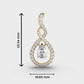 Refreshing Raindrop Diamond Pendant (With Chain)
