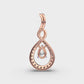 Refreshing Raindrop Diamond Pendant (With Chain)