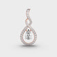 Refreshing Raindrop Diamond Pendant (With Chain)