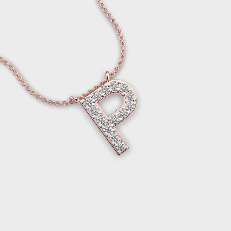 Powerpacked ‘P’ Diamond Pendant (With Chain)