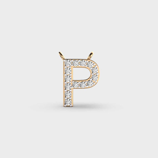 Powerpacked ‘P’ Diamond Pendant (With Chain)