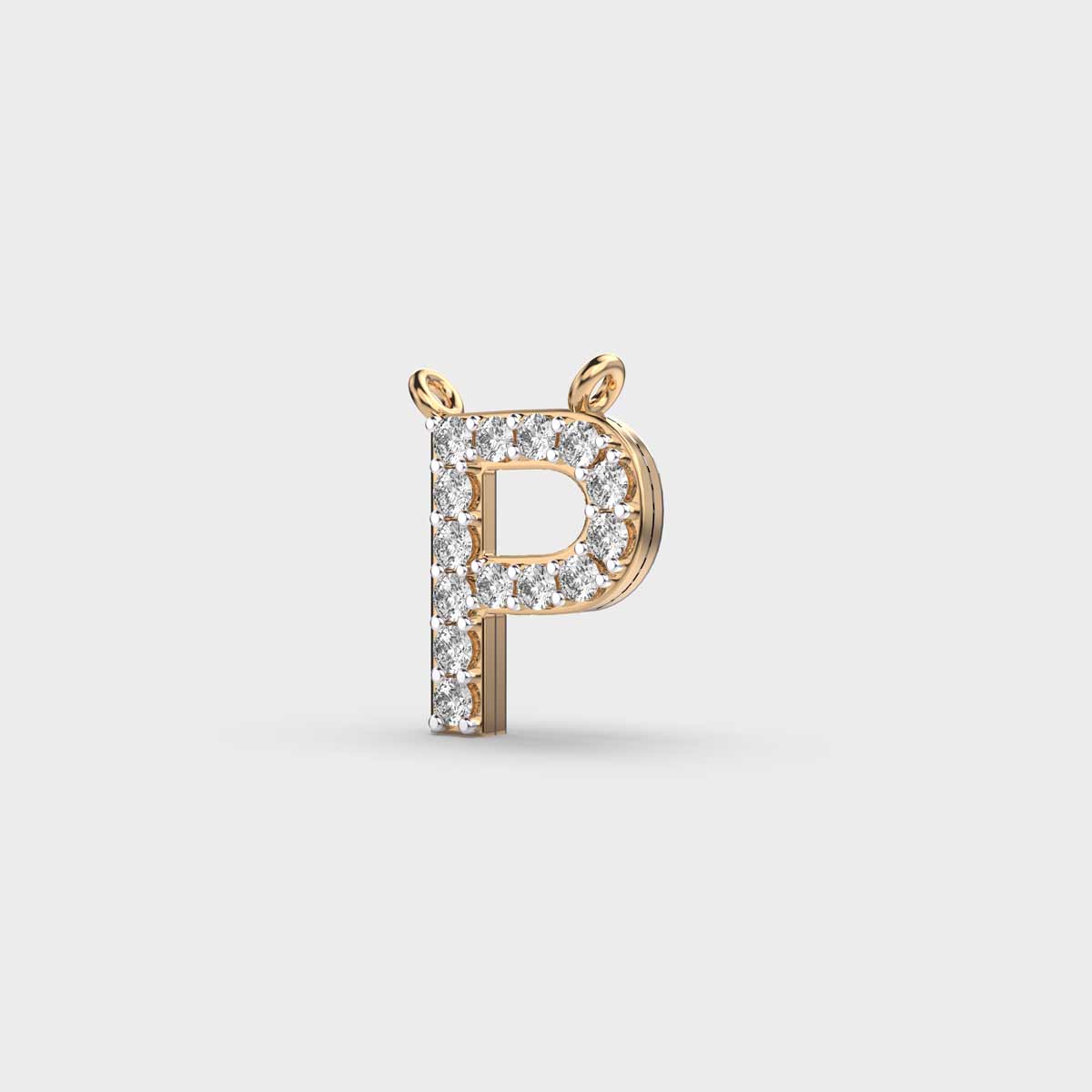 Powerpacked ‘P’ Diamond Pendant (With Chain)