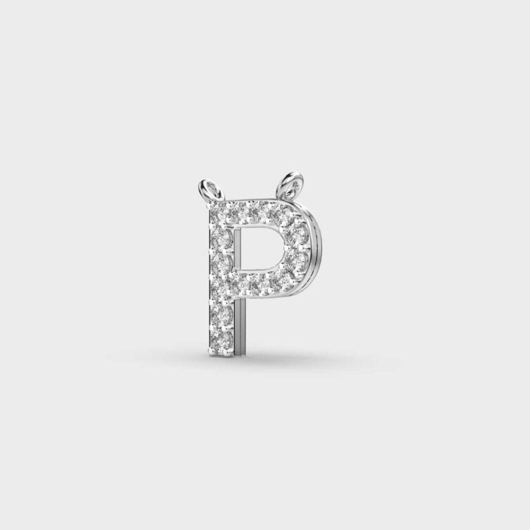 Powerpacked ‘P’ Diamond Pendant (With Chain)