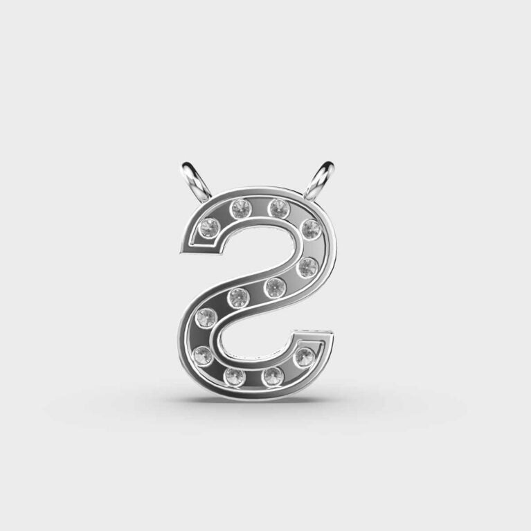 Soulful ‘S’ Diamond Pendant (With Chain)