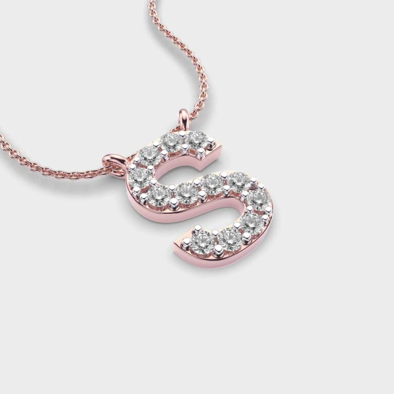 Soulful ‘S’ Diamond Pendant (With Chain)