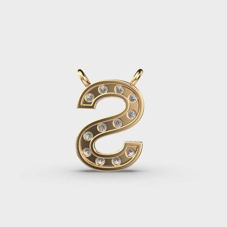 Soulful ‘S’ Diamond Pendant (With Chain)